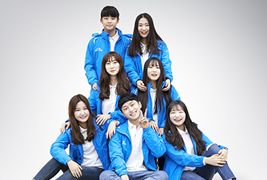 우송대학교 홍보대사 SolRe 단체사진